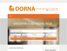 Tablet Screenshot of imoveisdorna.com.br